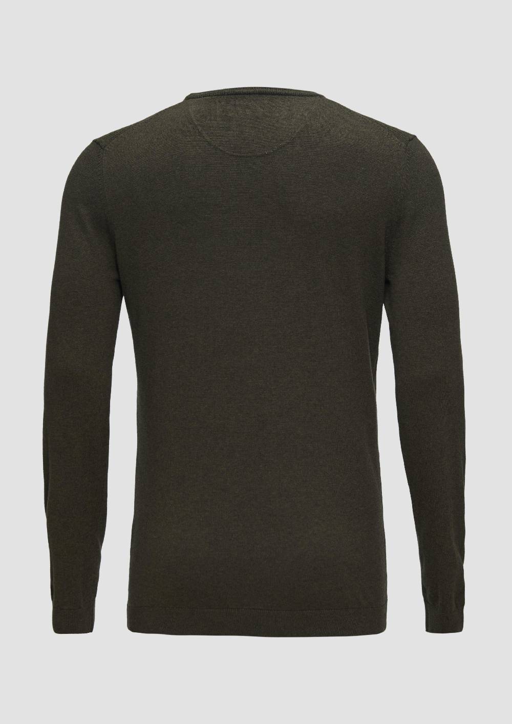 S.Oliver Strickpullover Mit Logo-Stickerei