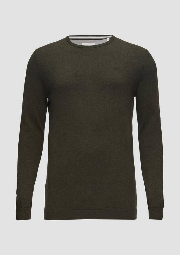 s.Oliver Strickpullover mit Logo-Stickerei