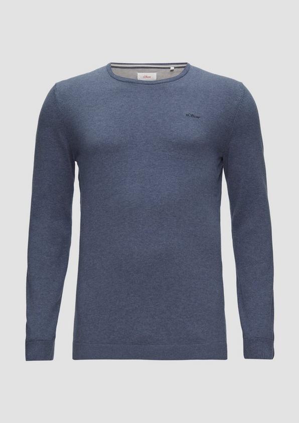 s.Oliver Strickpullover mit Logo-Stickerei