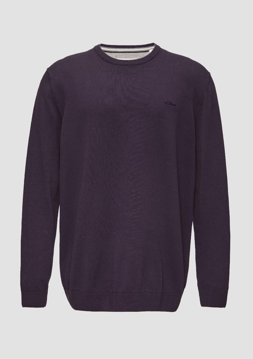 S.Oliver Strickpullover Mit Logo-Stickerei