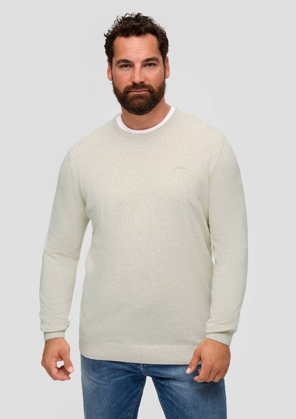 S.Oliver Strickpullover Mit Logo-Stickerei