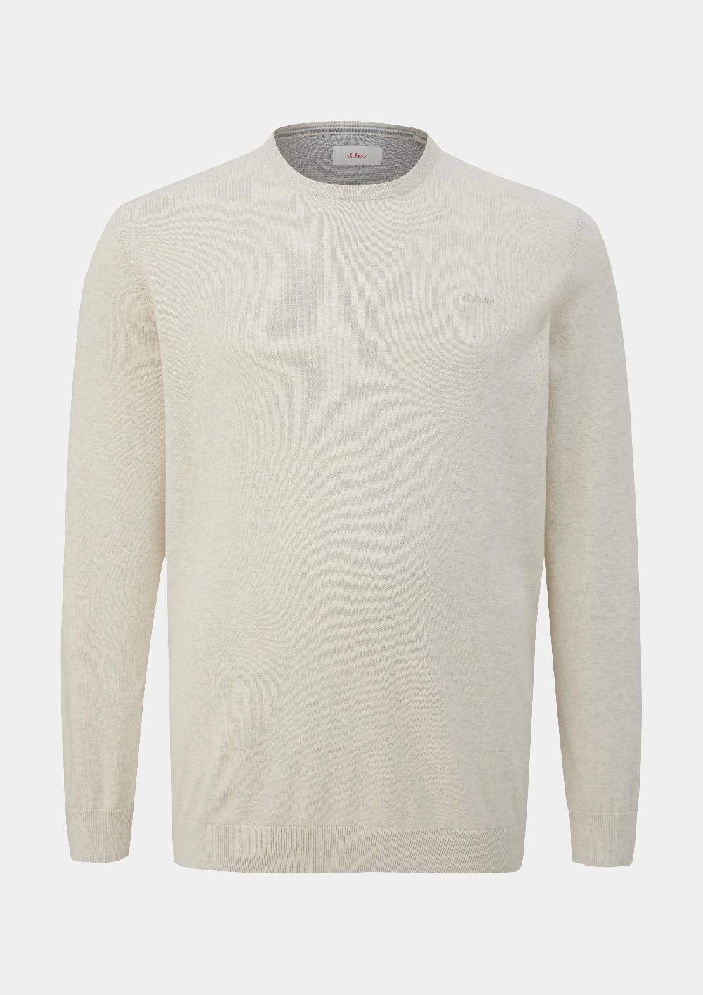 S.Oliver Strickpullover Mit Logo-Stickerei