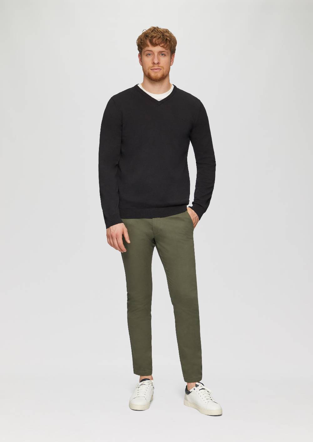 S.Oliver Strickpullover Mit Logo-Stickerei