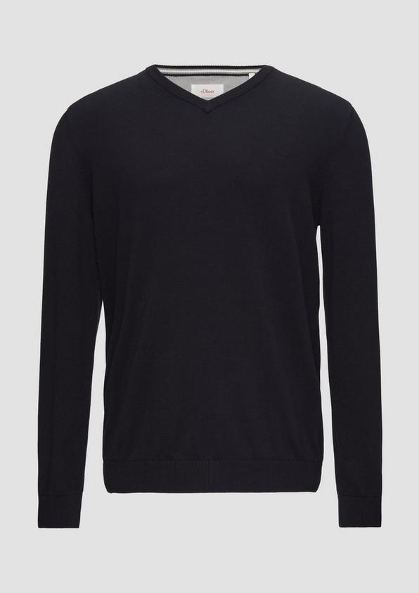 s.Oliver Strickpullover mit Logo-Stickerei