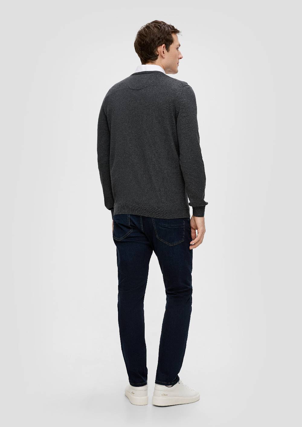 S.Oliver Strickpullover Mit Logo-Stickerei