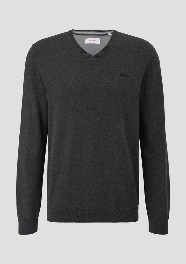 s.Oliver Strickpullover mit Logo-Stickerei