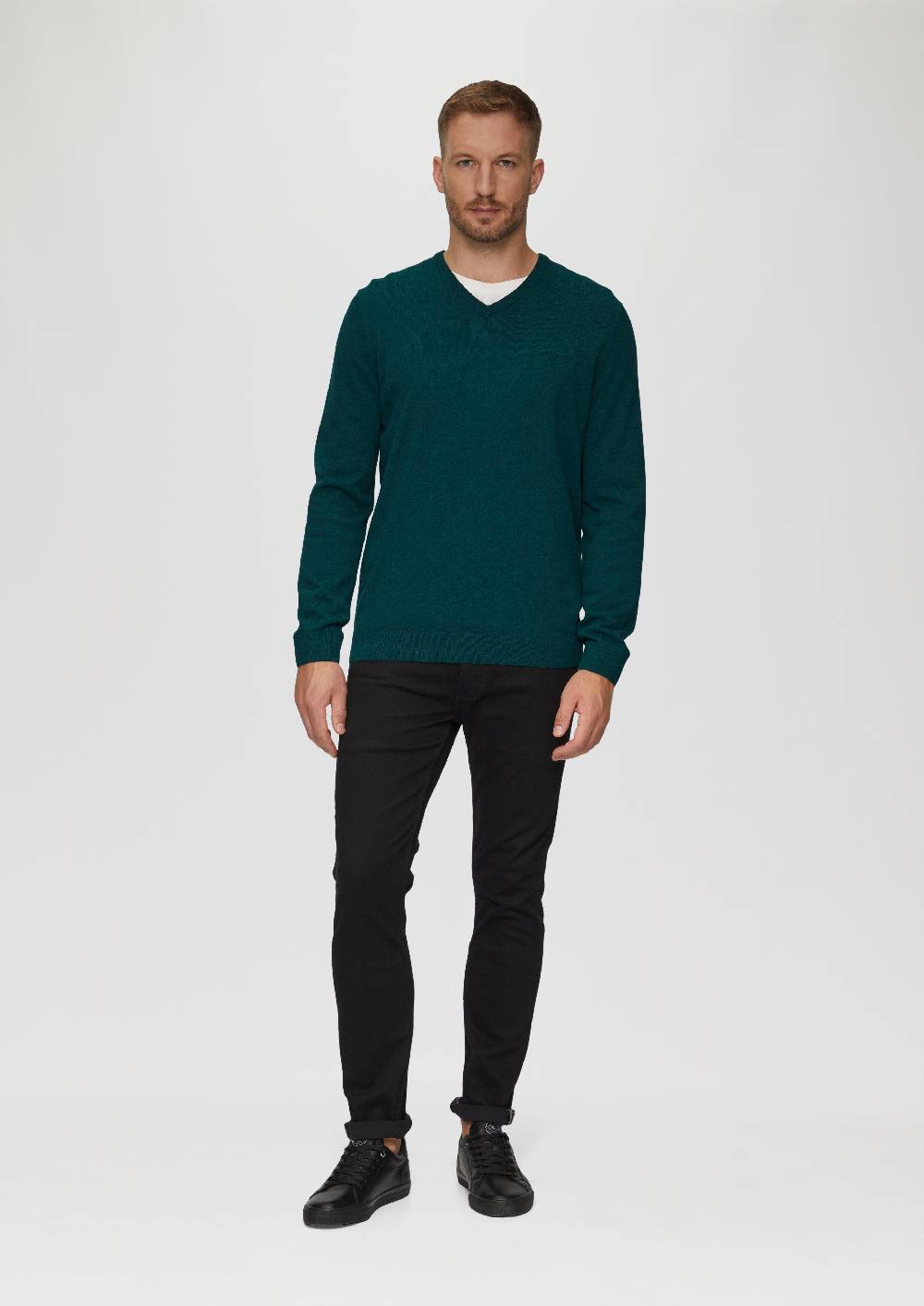 S.Oliver Strickpullover Mit Logo-Stickerei