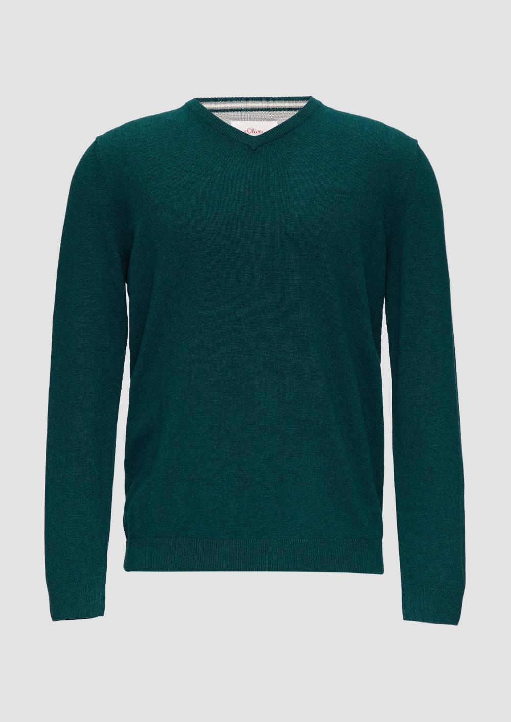 S.Oliver Strickpullover Mit Logo-Stickerei
