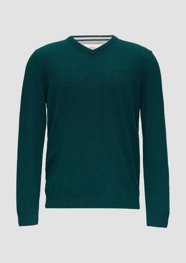 s.Oliver Strickpullover mit Logo-Stickerei