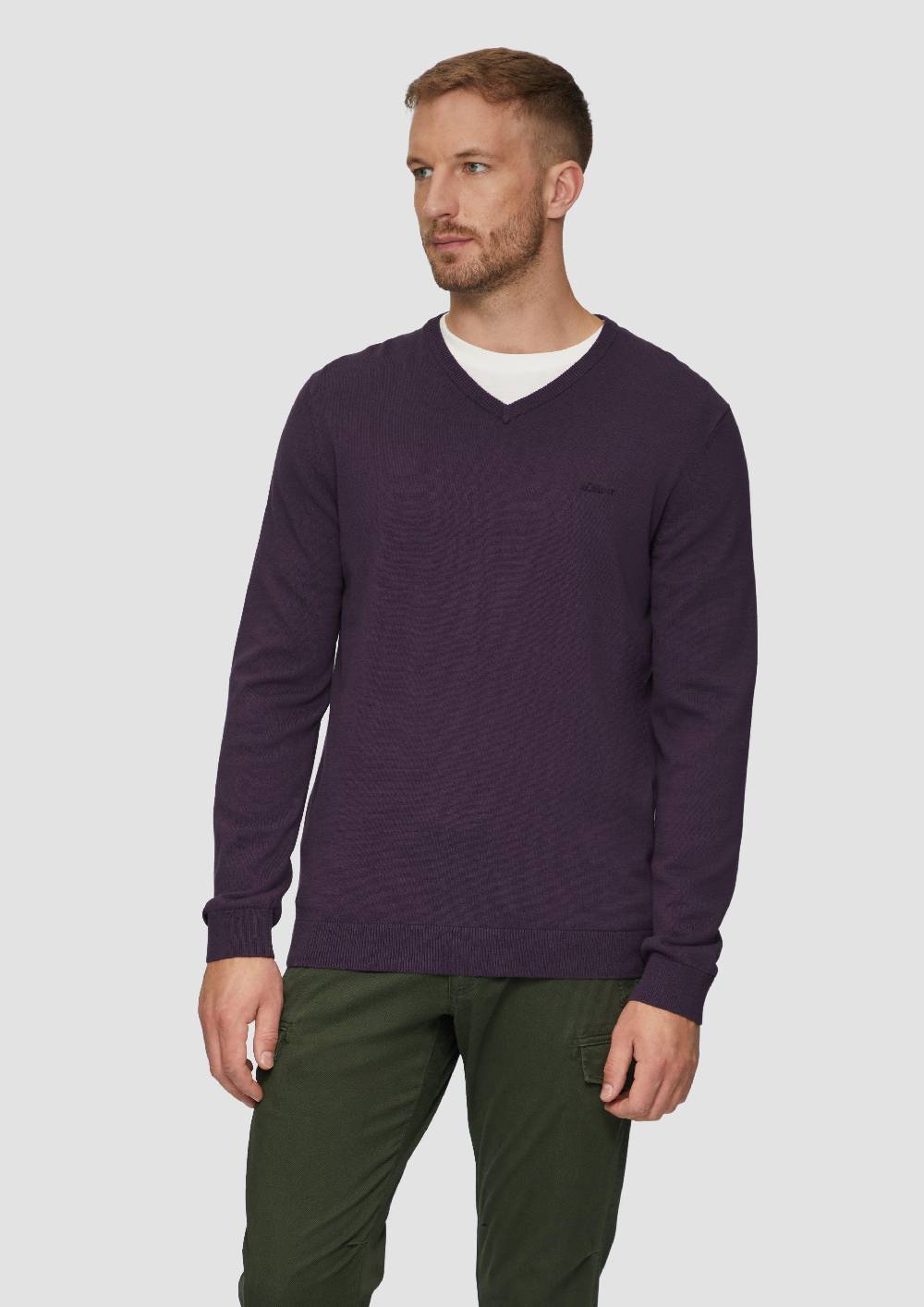 S.Oliver Strickpullover Mit Logo-Stickerei