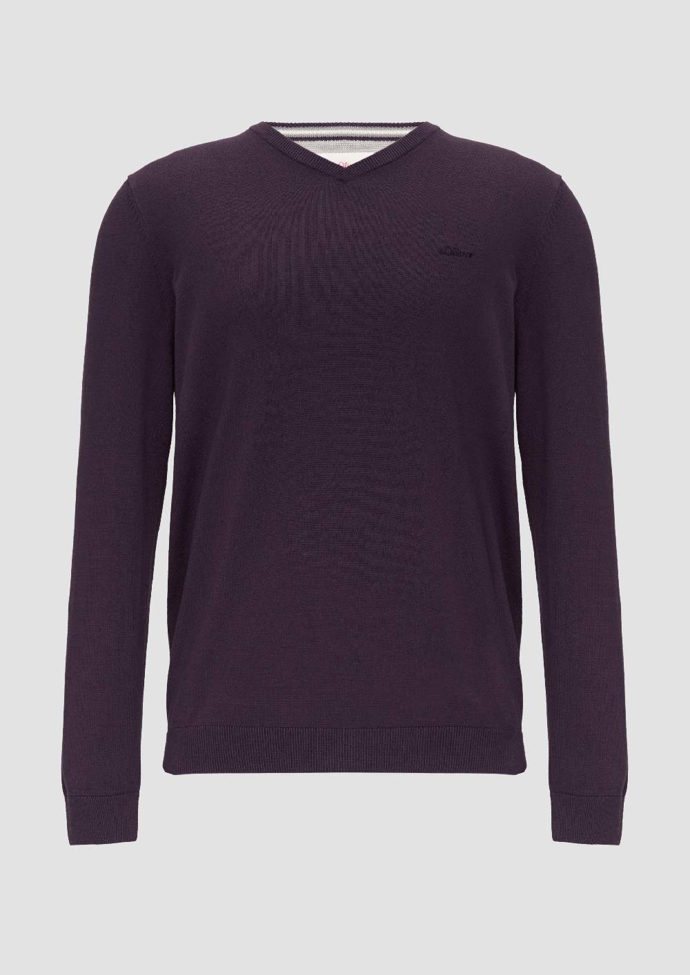 S.Oliver Strickpullover Mit Logo-Stickerei