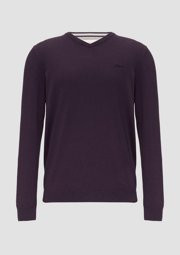 s.Oliver Strickpullover mit Logo-Stickerei