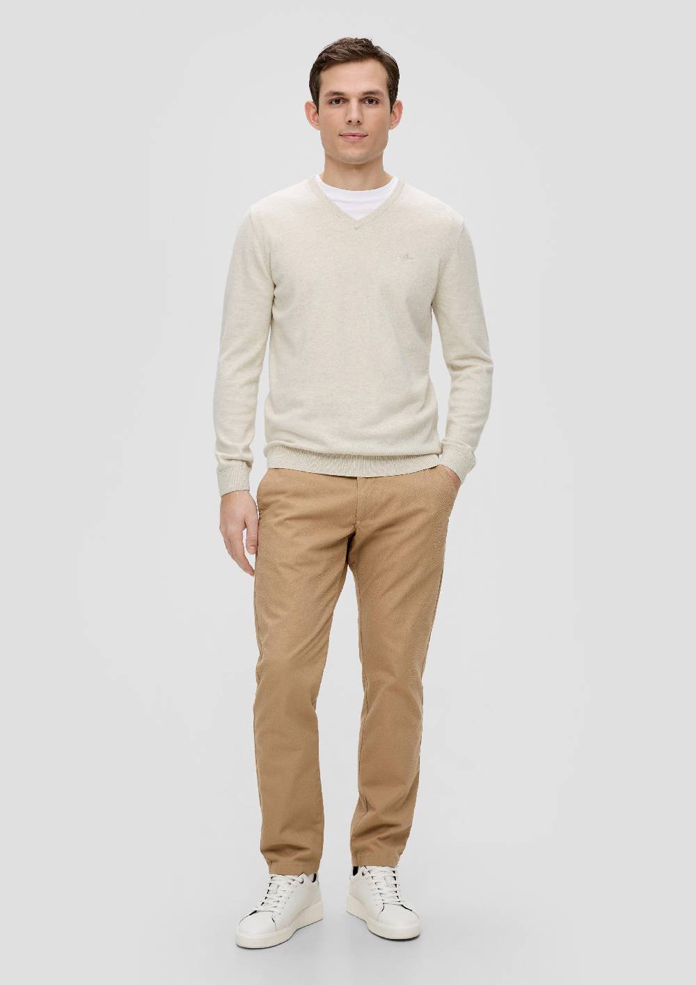 S.Oliver Strickpullover Mit Logo-Stickerei