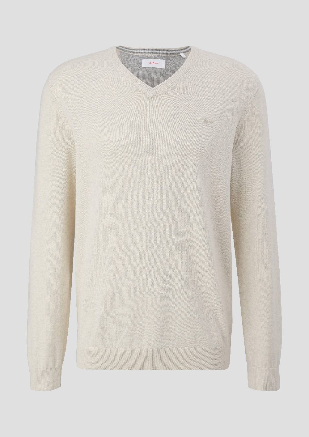 S.Oliver Strickpullover Mit Logo-Stickerei