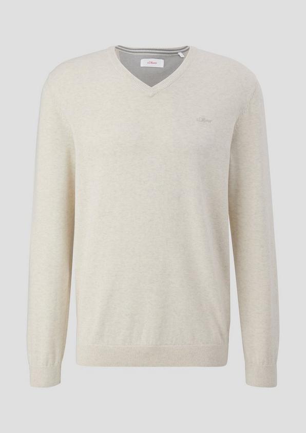 s.Oliver Strickpullover mit Logo-Stickerei