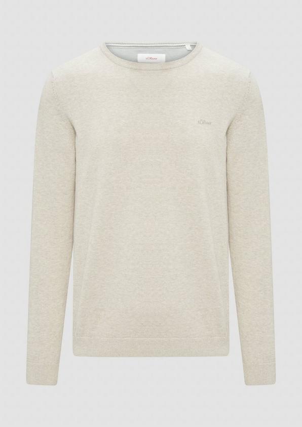 s.Oliver Strickpullover mit Logo-Stickerei