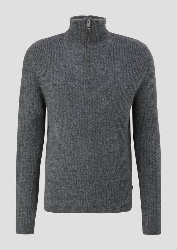 s.Oliver Strickpullover mit Reißverschluss