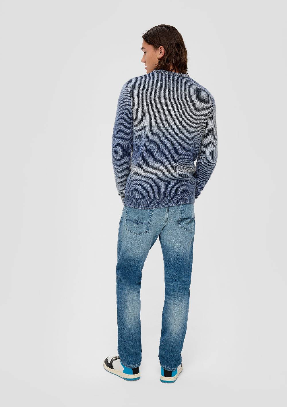 S.Oliver Strickpullover Mit Rippblende