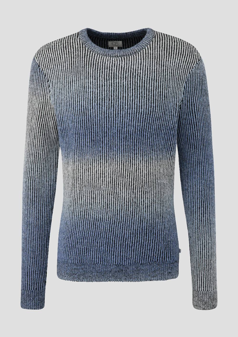 S.Oliver Strickpullover Mit Rippblende