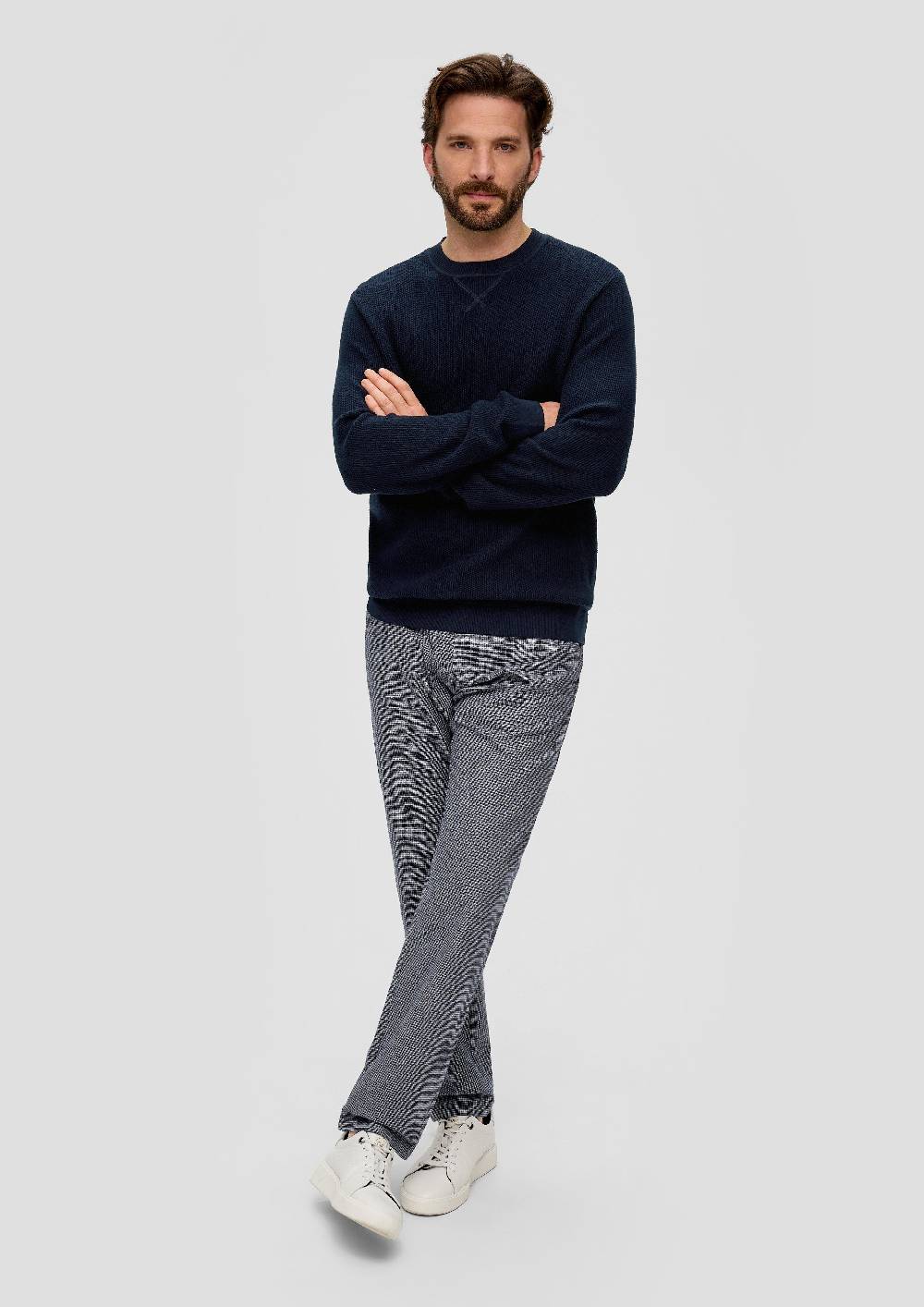 S.Oliver Strickpullover Mit Rippelementen