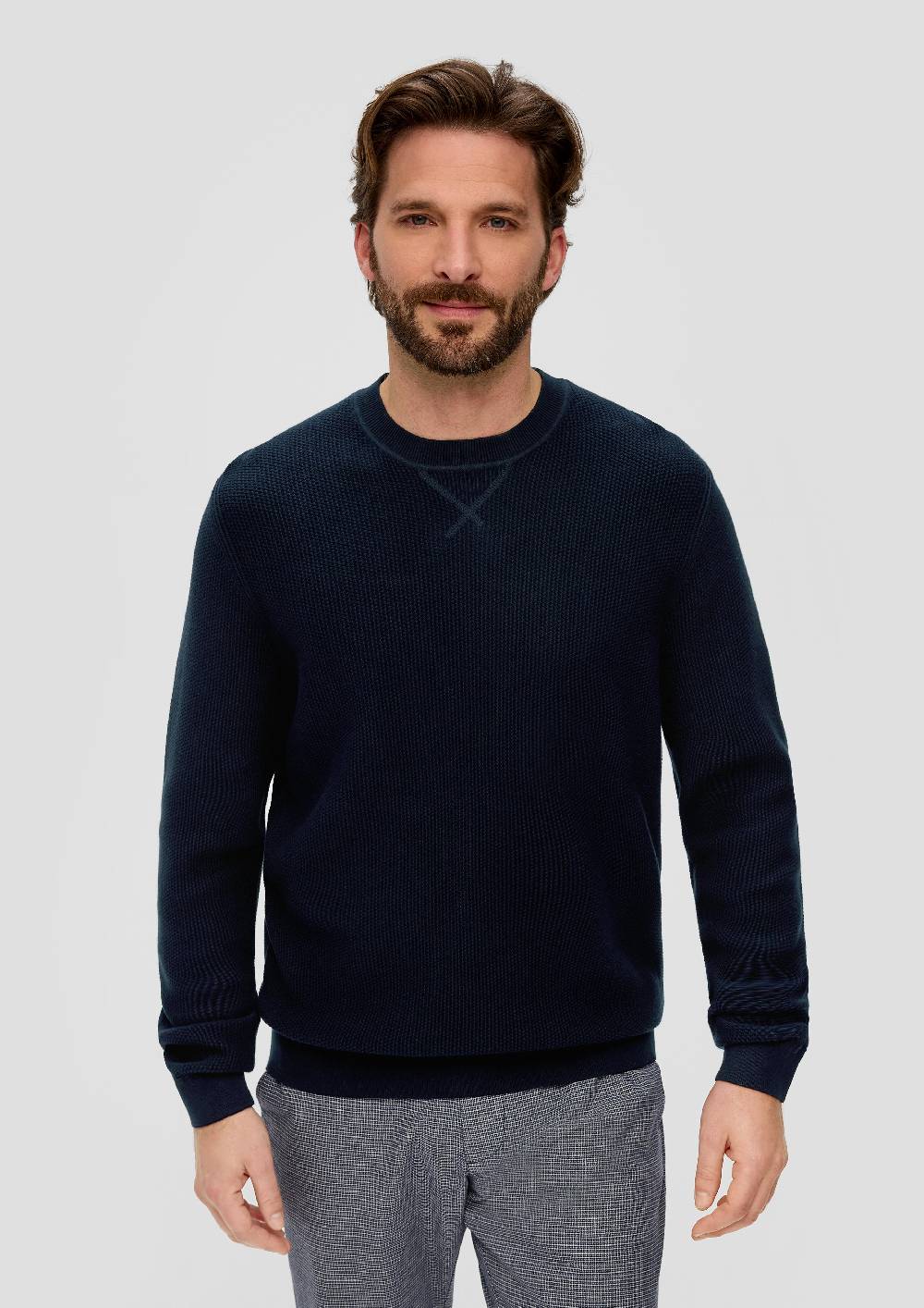 S.Oliver Strickpullover Mit Rippelementen
