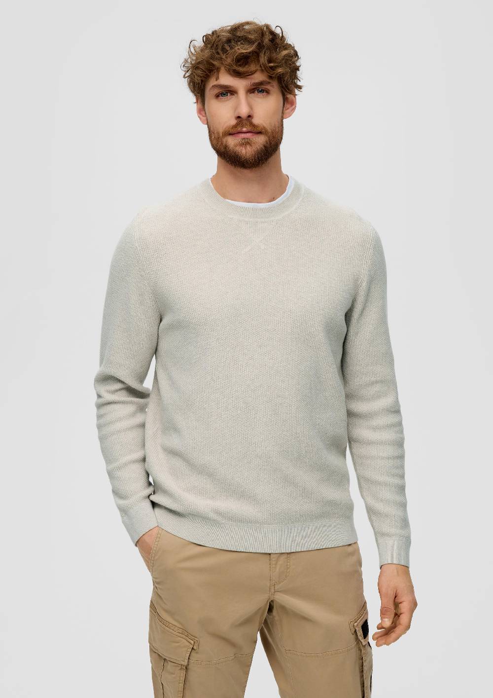 S.Oliver Strickpullover Mit Rippelementen