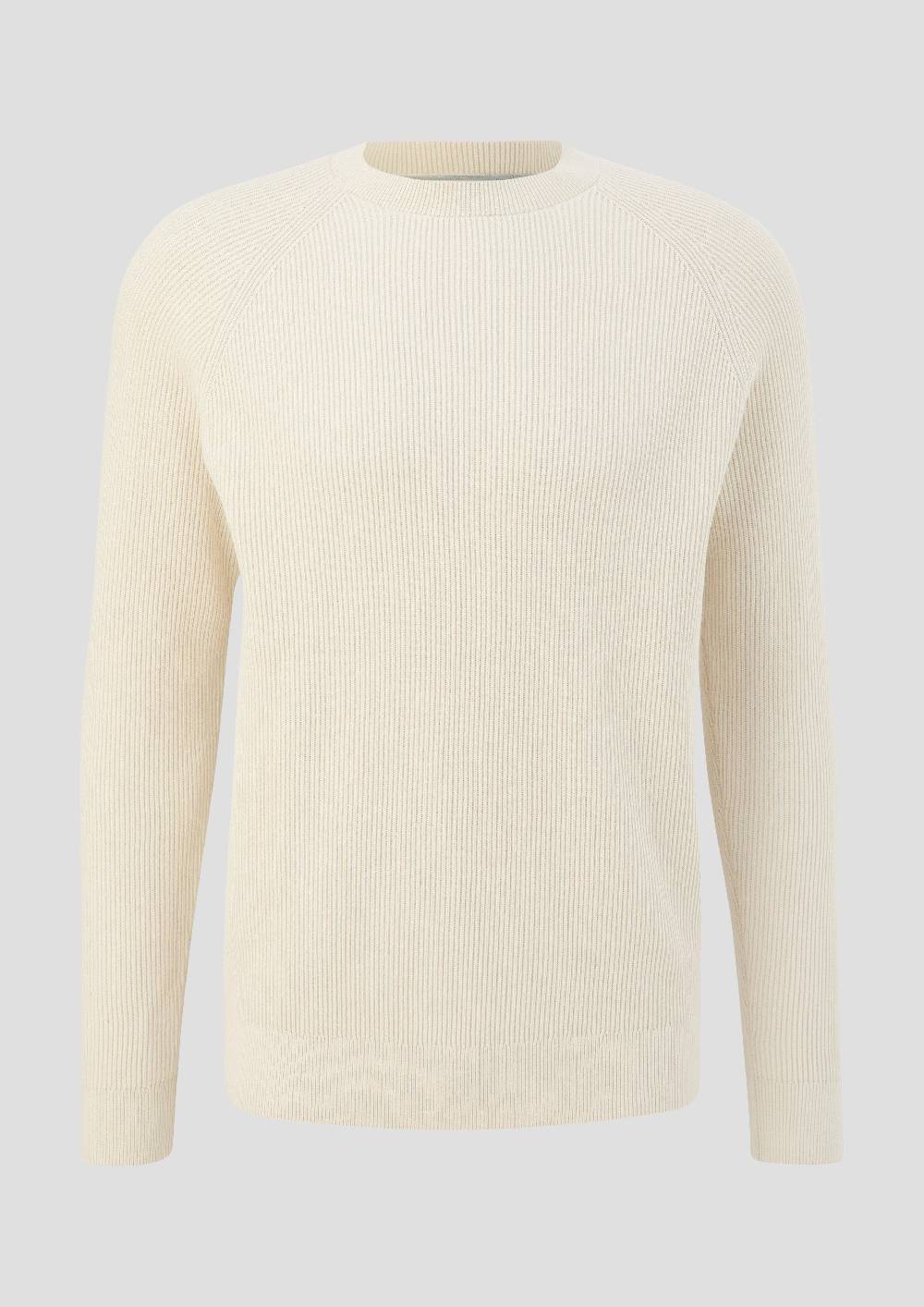 S.Oliver Strickpullover Mit Rippstruktur