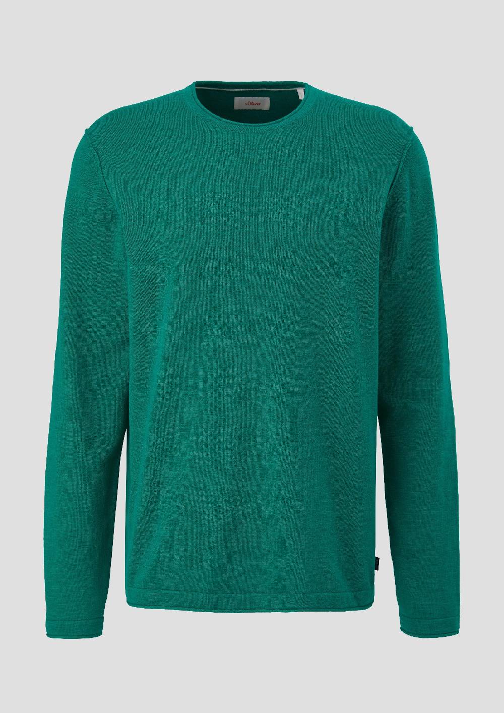 S.Oliver Strickpullover Mit Rollkante