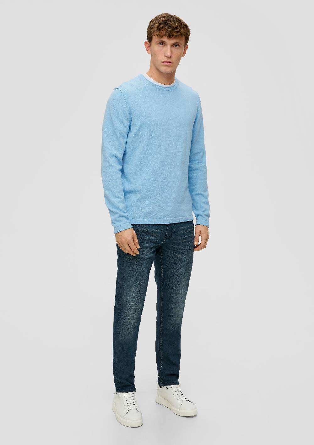 S.Oliver Strickpullover Mit Rollkante