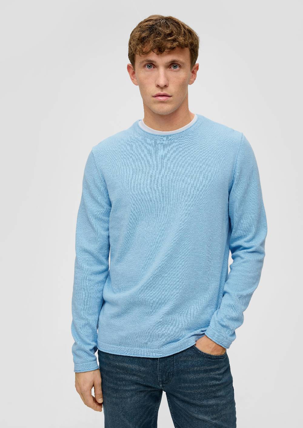 S.Oliver Strickpullover Mit Rollkante
