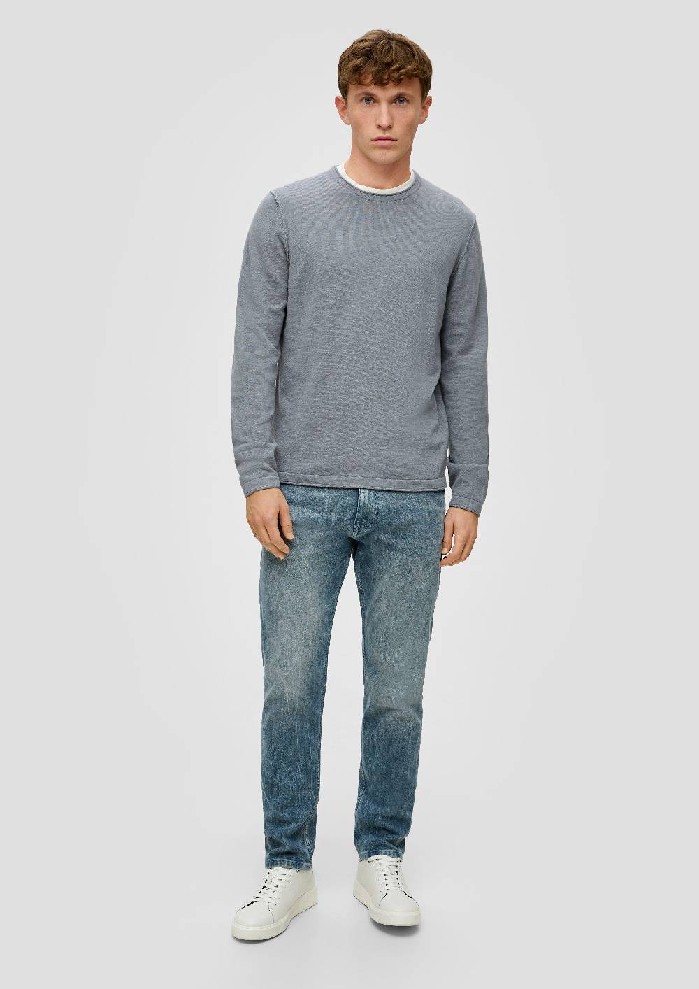 S.Oliver Strickpullover Mit Rollkante