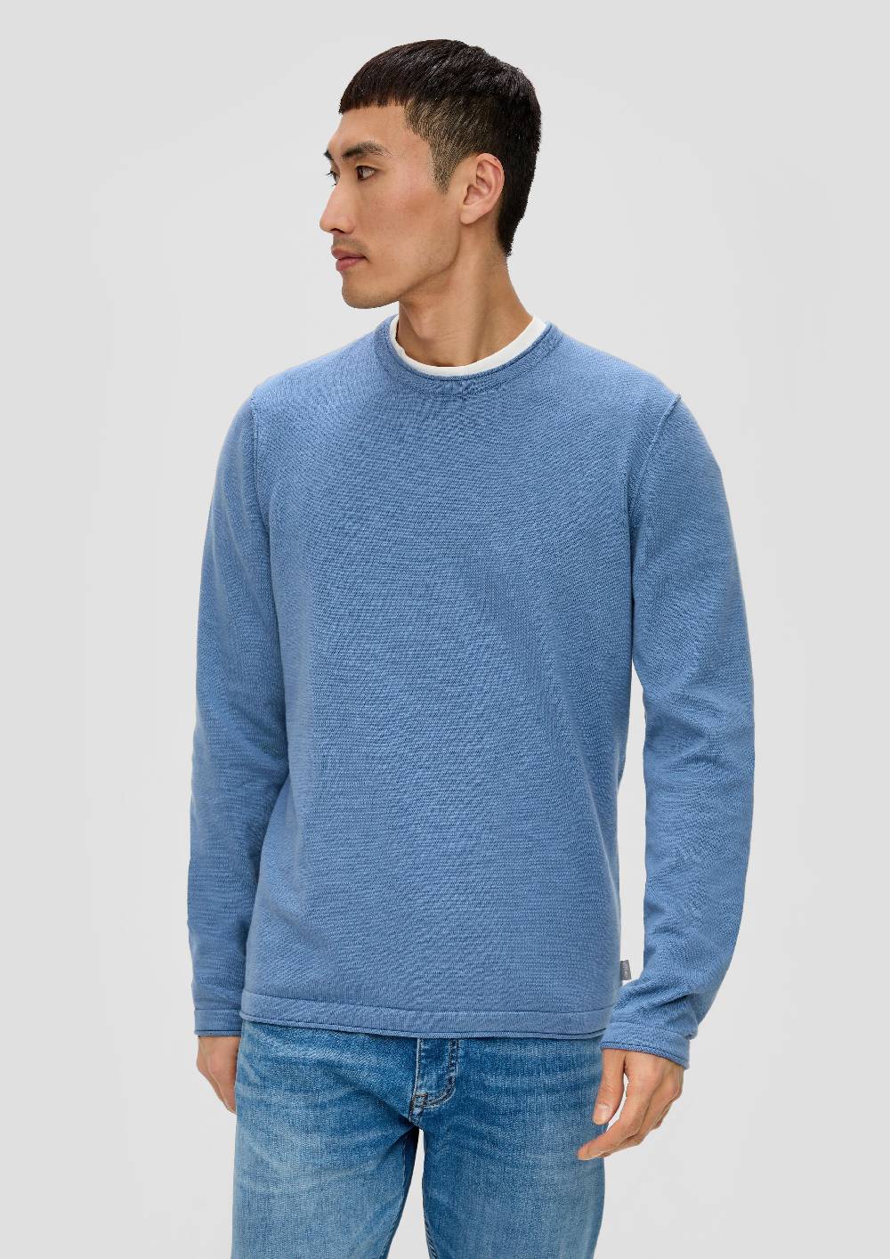 S.Oliver Strickpullover Mit Rollkante