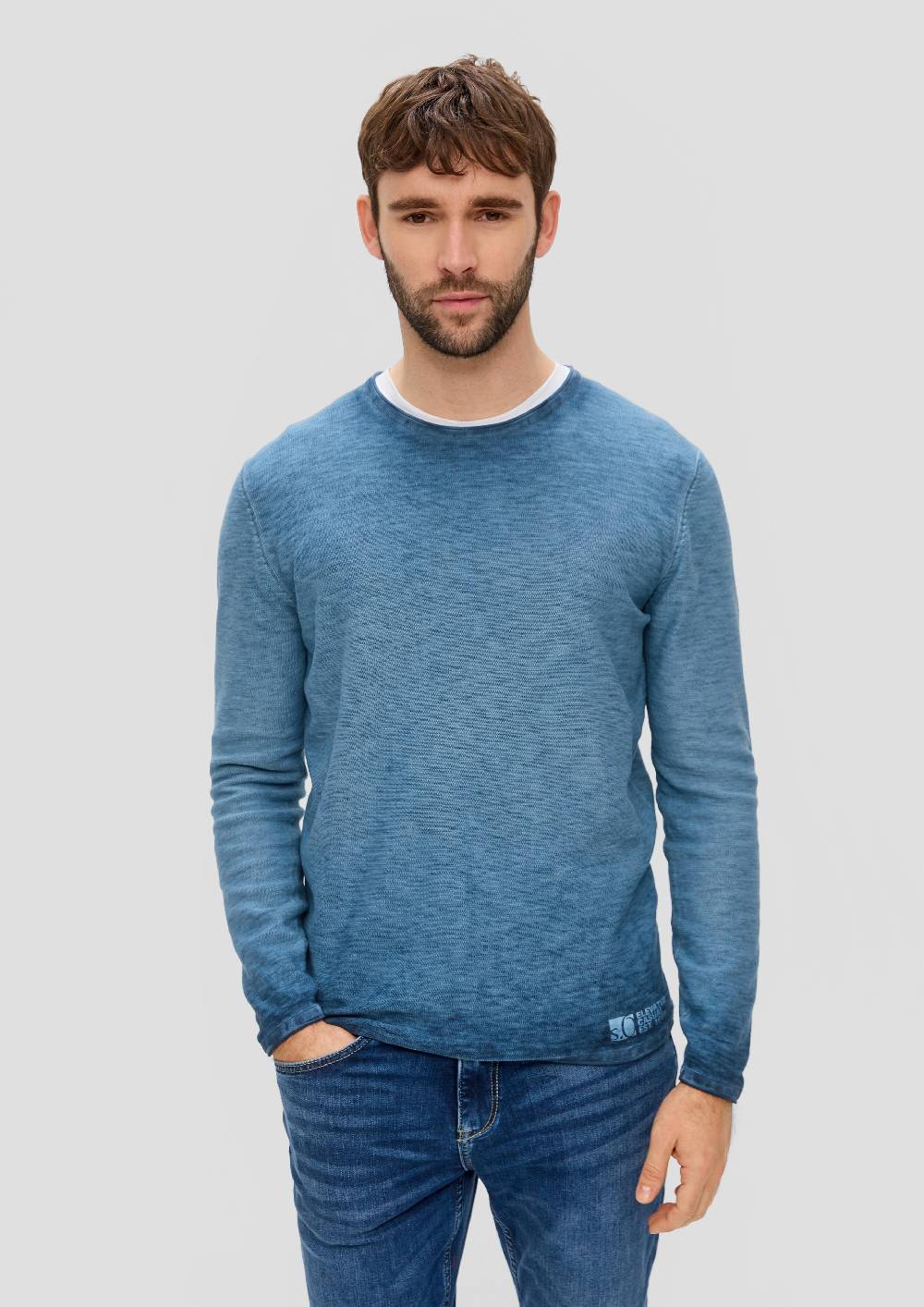 S.Oliver Strickpullover Mit Rollsaum