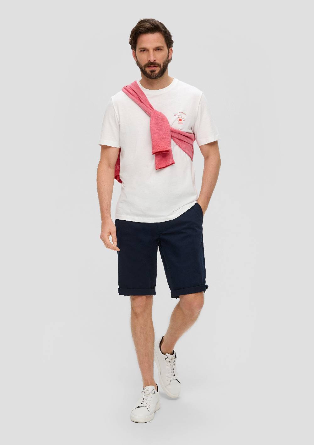 S.Oliver Strickpullover Mit Rollsaum