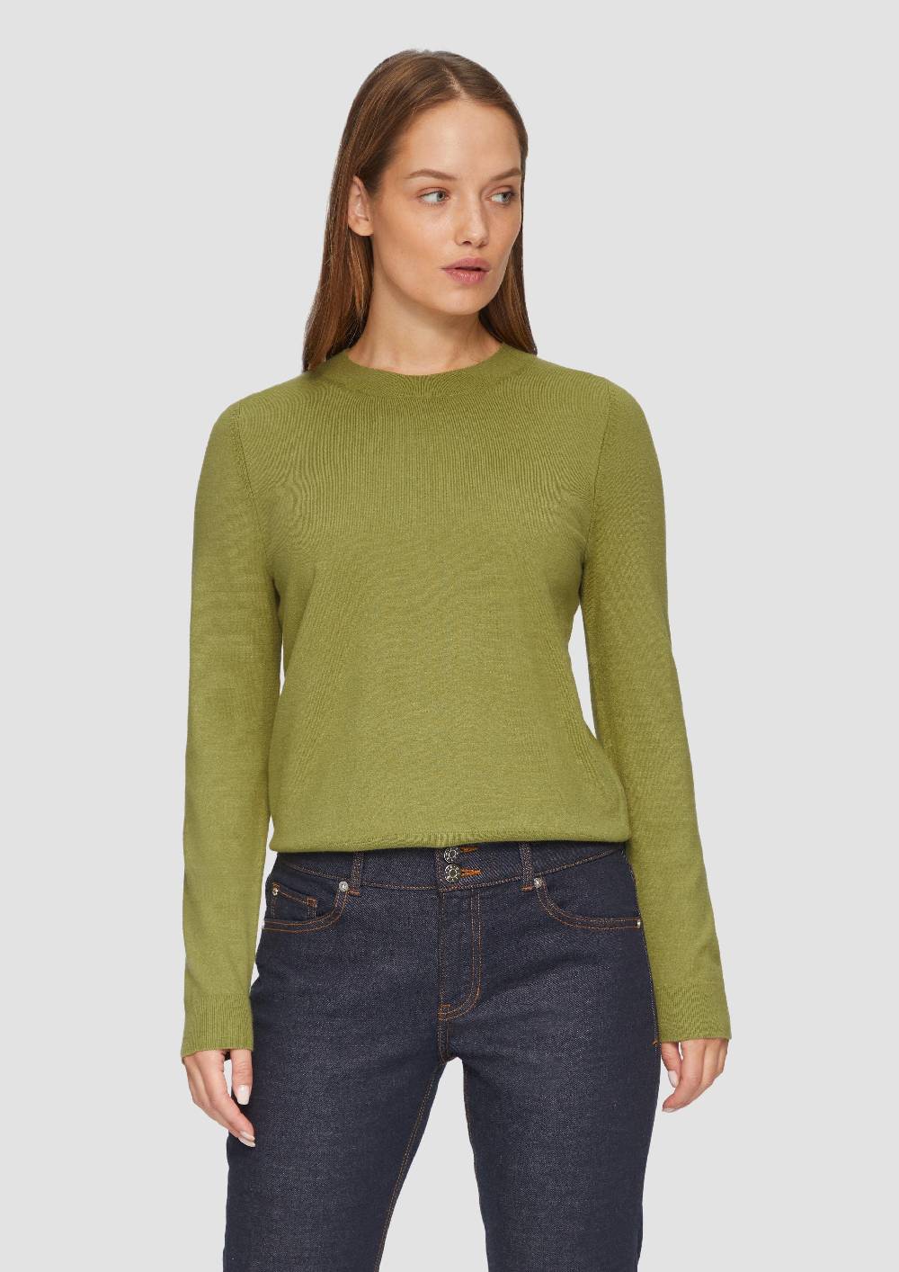 S.Oliver Strickpullover Mit Rundhalsausschnitt