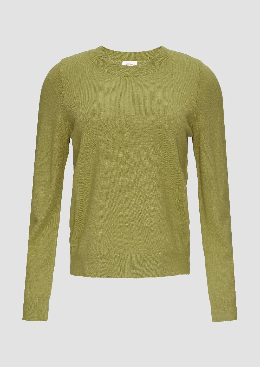 S.Oliver Strickpullover Mit Rundhalsausschnitt