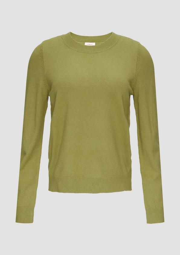 S.Oliver Strickpullover Mit Rundhalsausschnitt