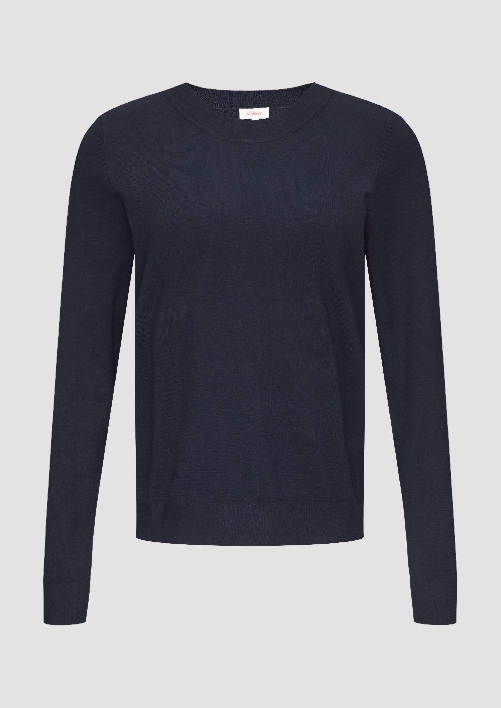 S.Oliver Strickpullover Mit Rundhalsausschnitt