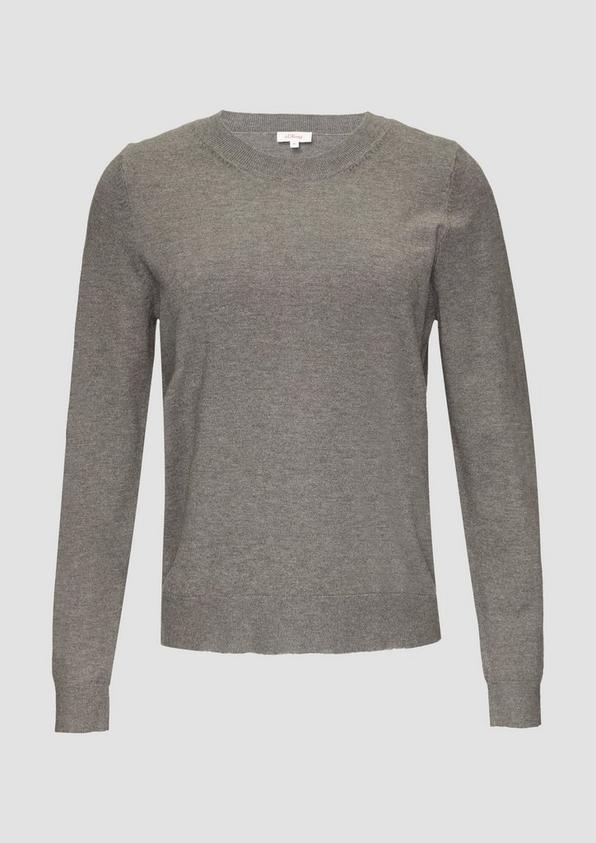 S.Oliver Strickpullover Mit Rundhalsausschnitt