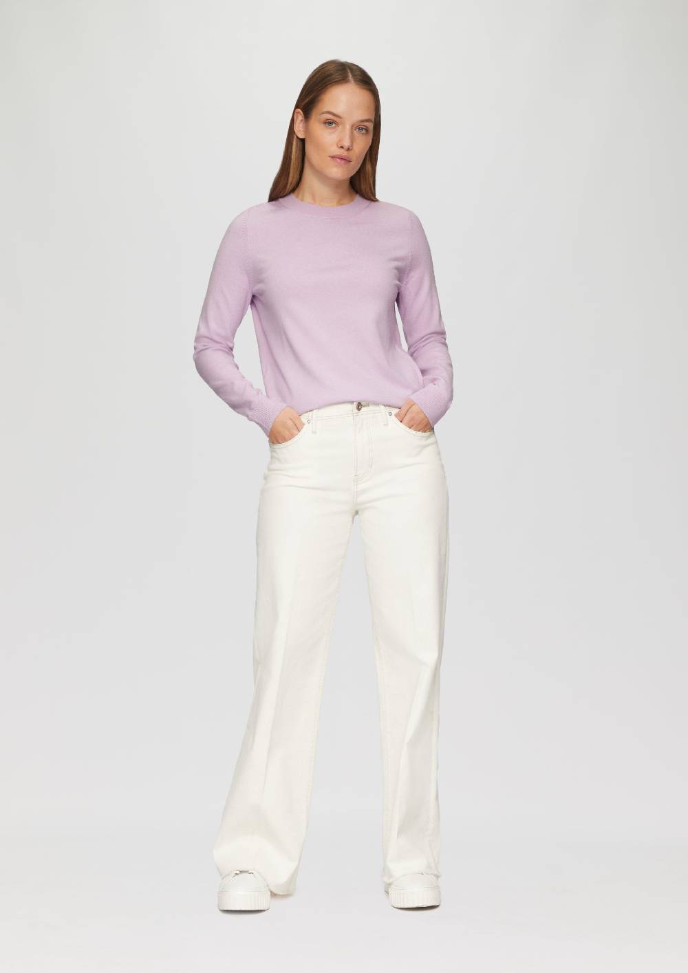 S.Oliver Strickpullover Mit Rundhalsausschnitt