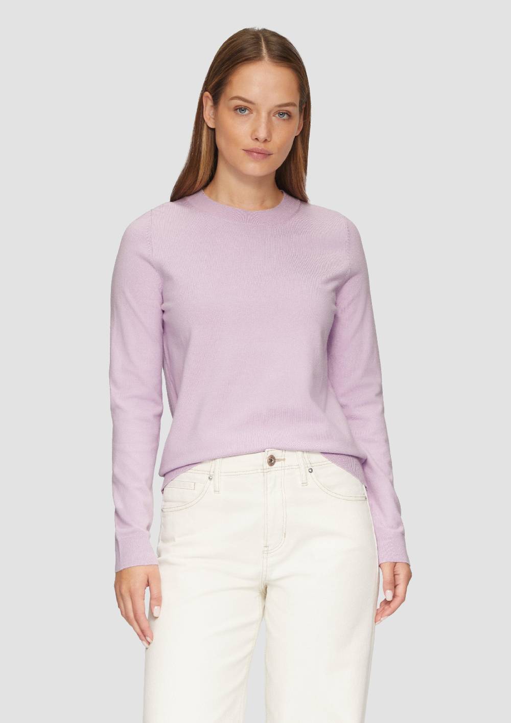 S.Oliver Strickpullover Mit Rundhalsausschnitt