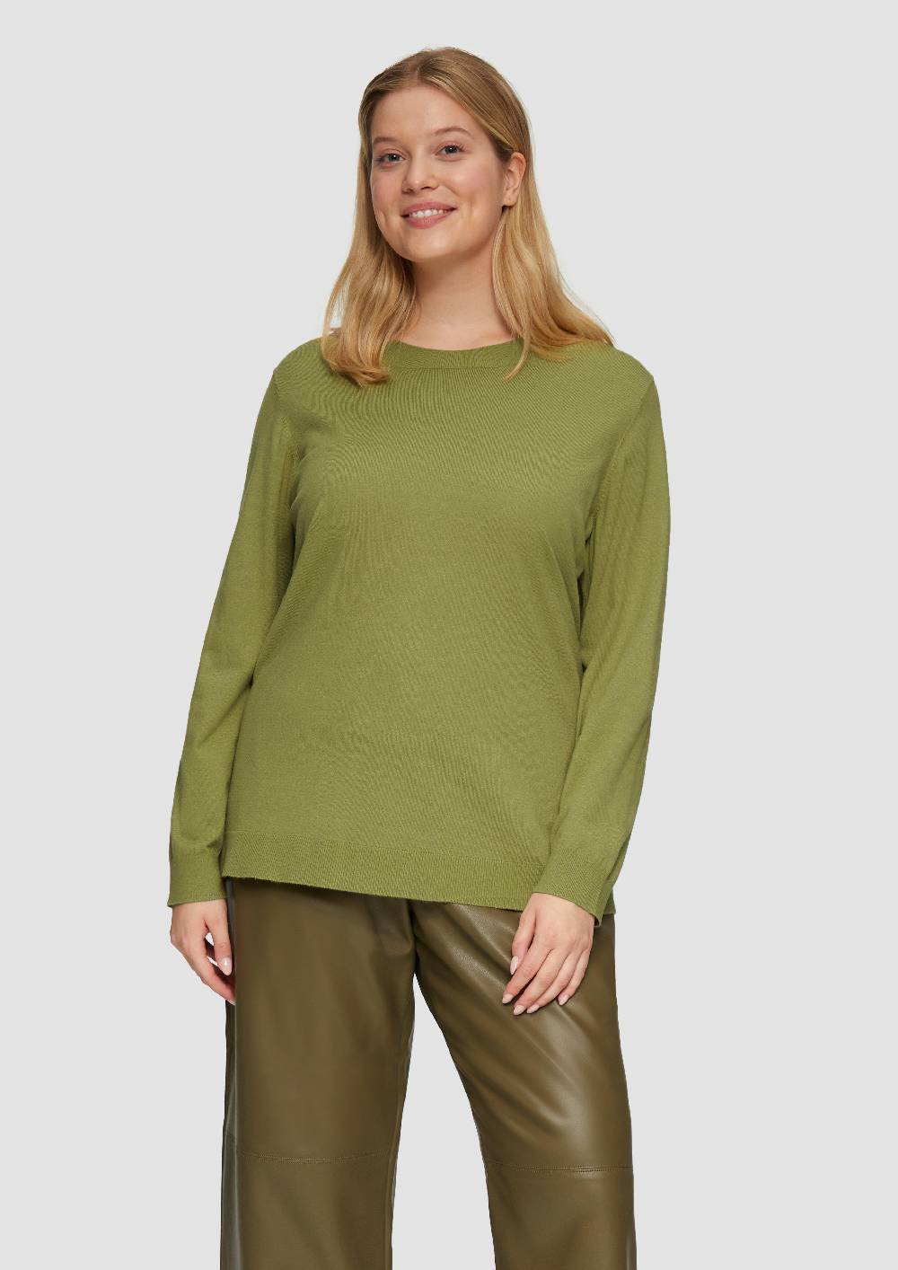 S.Oliver Strickpullover Mit Rundhalsausschnitt