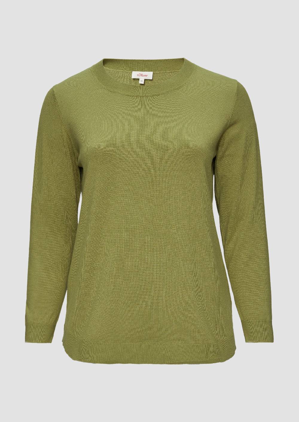 S.Oliver Strickpullover Mit Rundhalsausschnitt