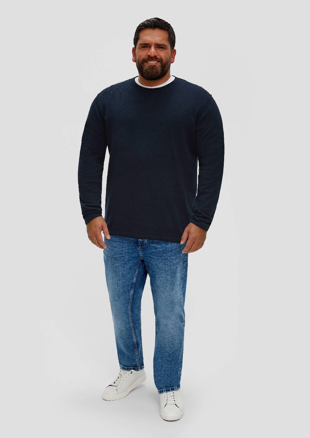S.Oliver Strickpullover Mit Rundhalsausschnitt