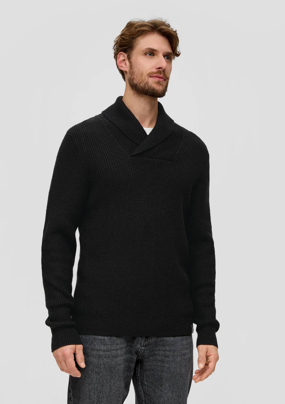 S.Oliver Strickpullover Mit Schalkragen