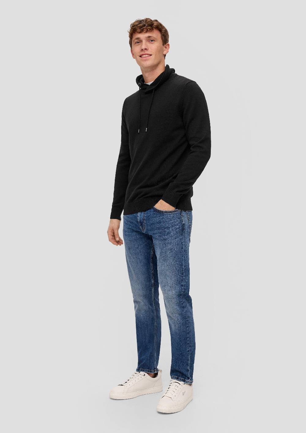 S.Oliver Strickpullover Mit Stehkragen