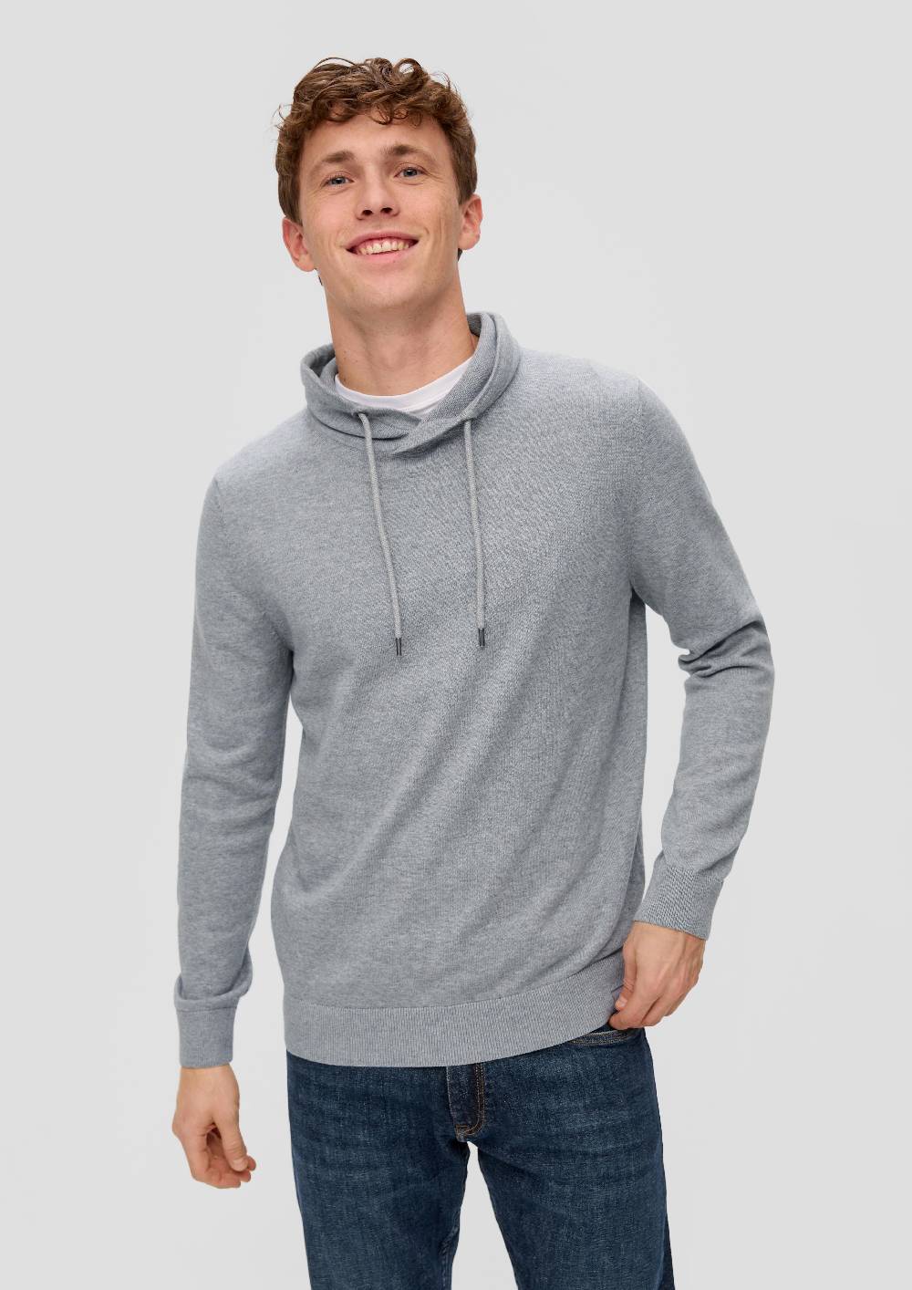 S.Oliver Strickpullover Mit Stehkragen