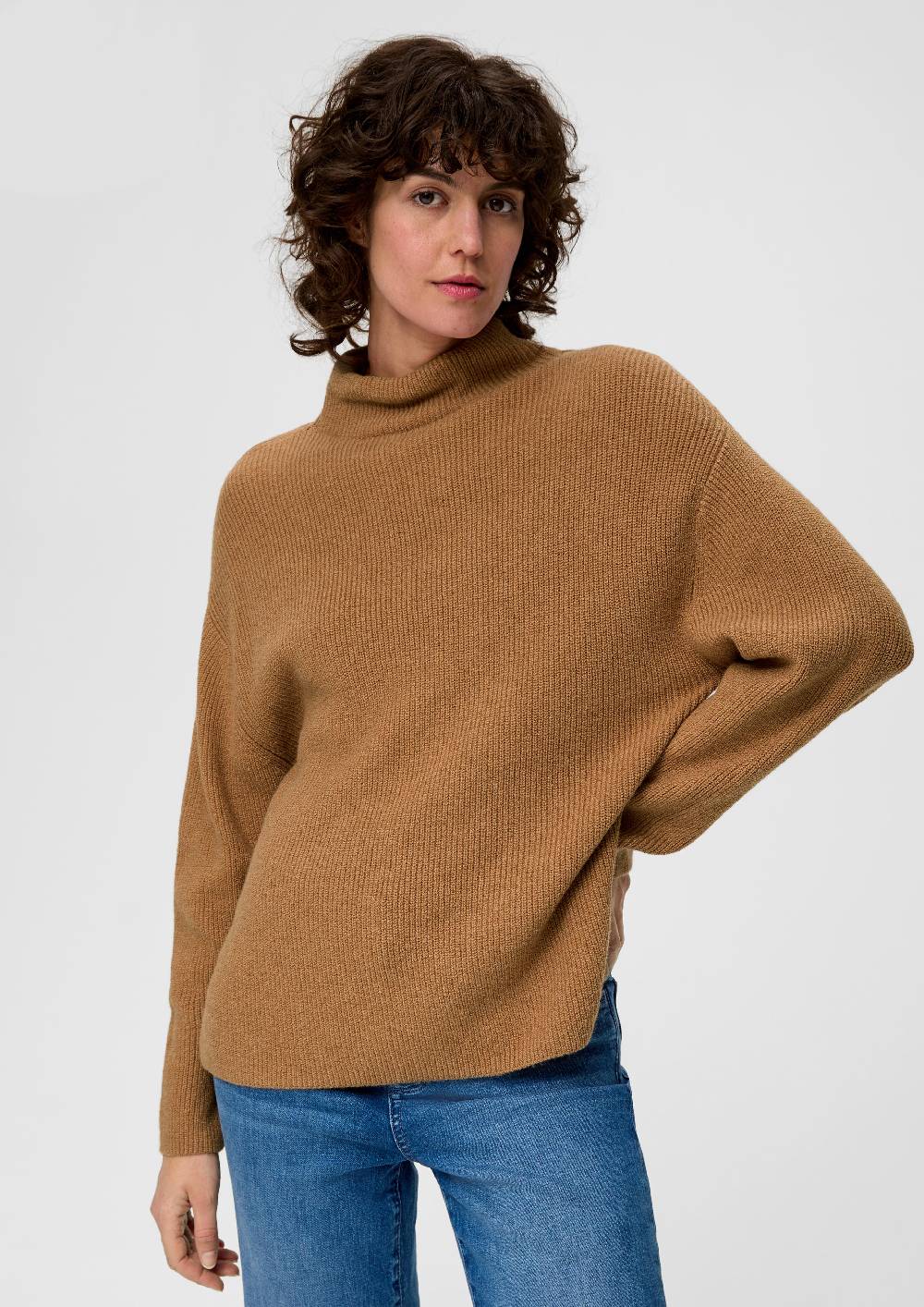 S.Oliver Strickpullover Mit Stehkragen