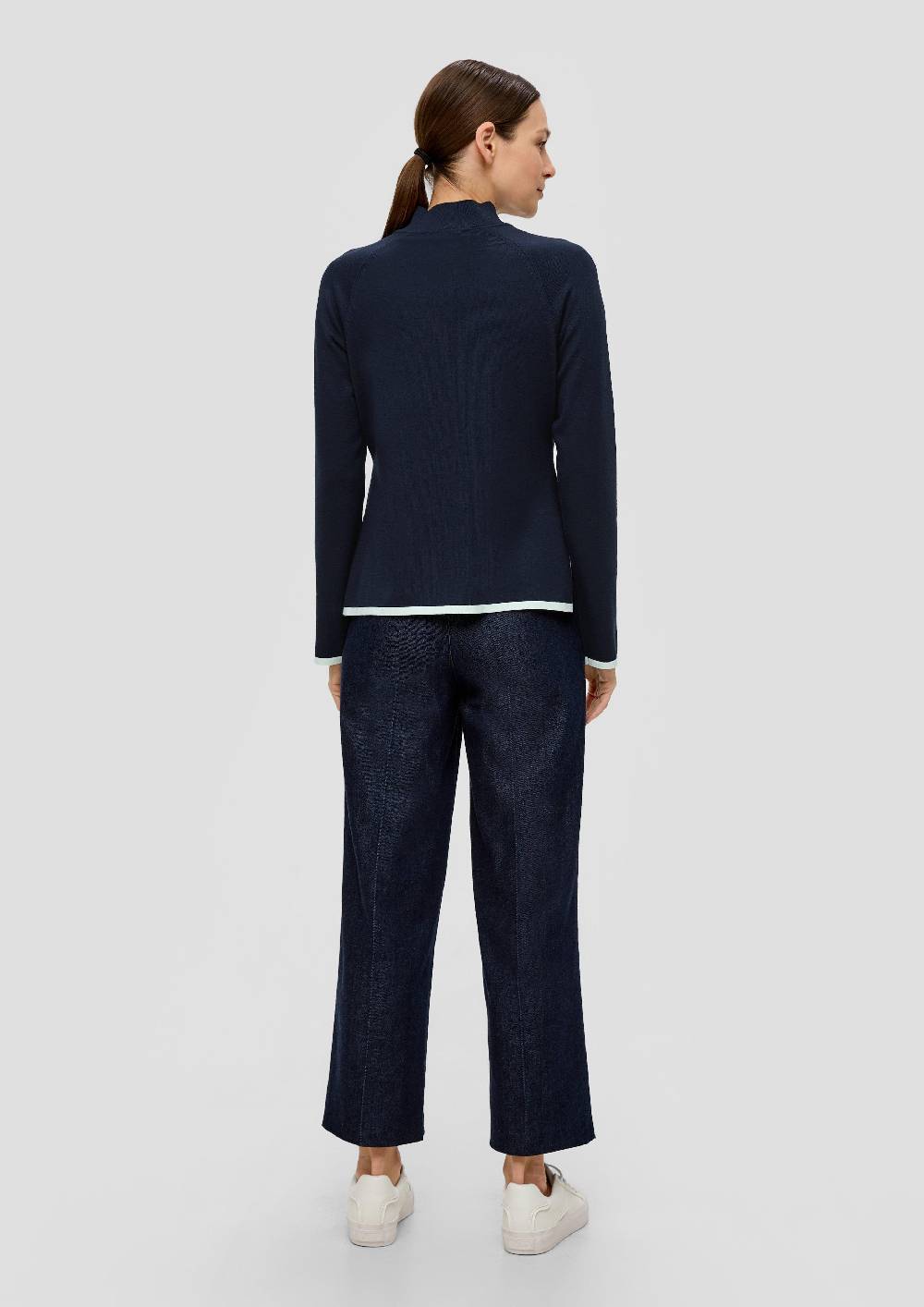 S.Oliver Strickpullover Mit Stehkragen