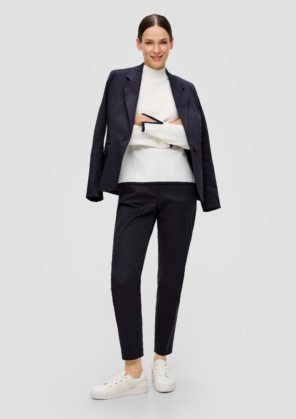 S.Oliver Strickpullover Mit Stehkragen